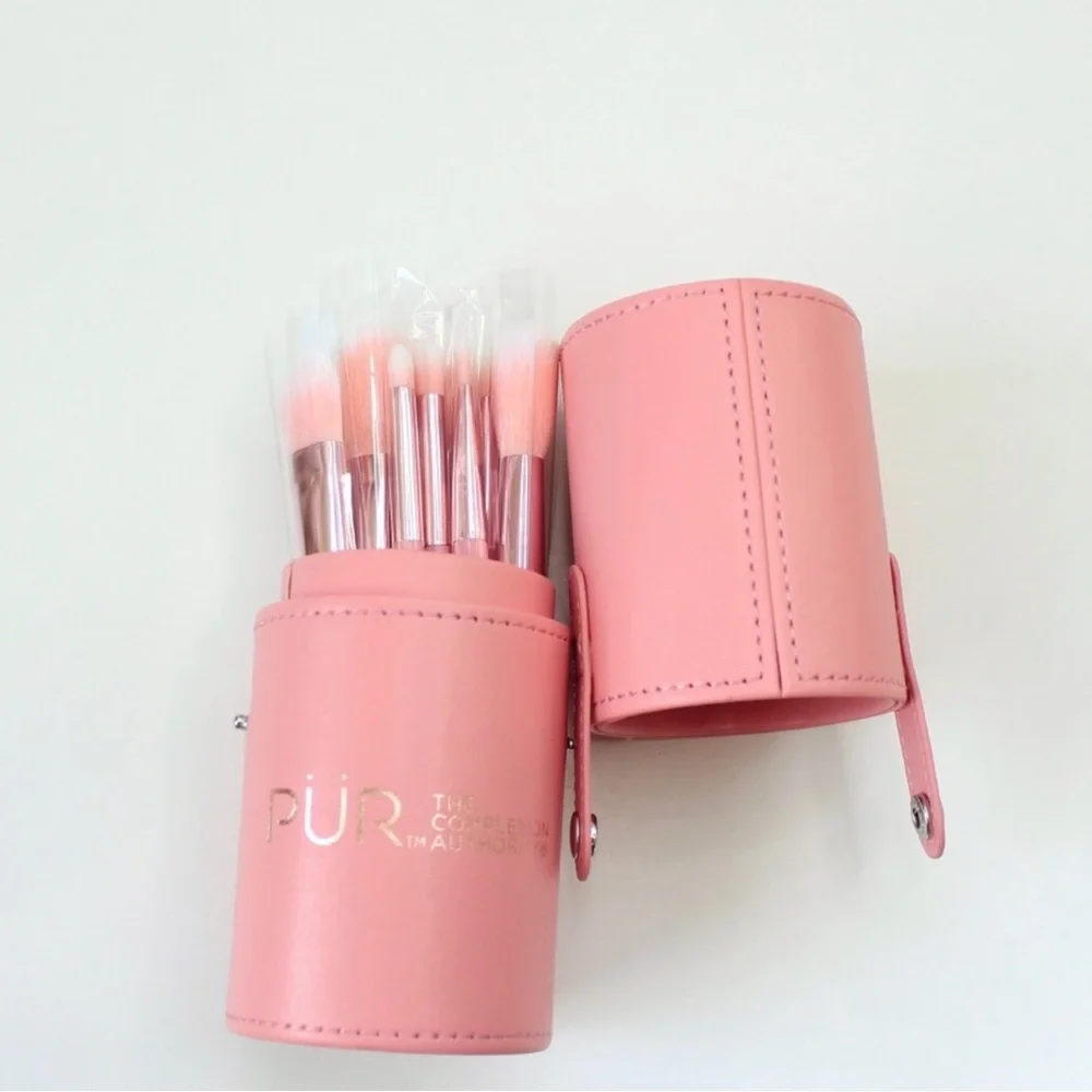 Pür Cosmetics Pink Signature Travel Essentials Brushes in Protective Case